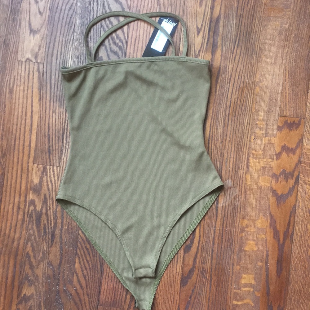 Nasty Gal Stay Close Ribbed Bodysuit